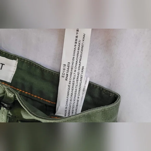 NWT! EVIDNT Los Angeles Trendy Wide Leg Women's Green Festival Pant Size 25 - Picture 3 of 11